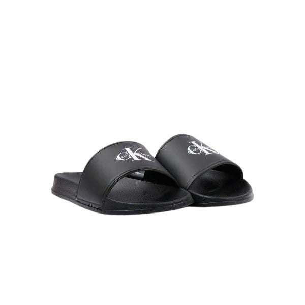 Calvin Klein slides nere in gomma con logo