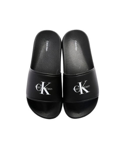 Calvin Klein slides nere in gomma con logo