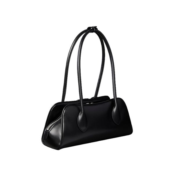 Calvin Klein borsa a spalla nera con ciondolo removibile