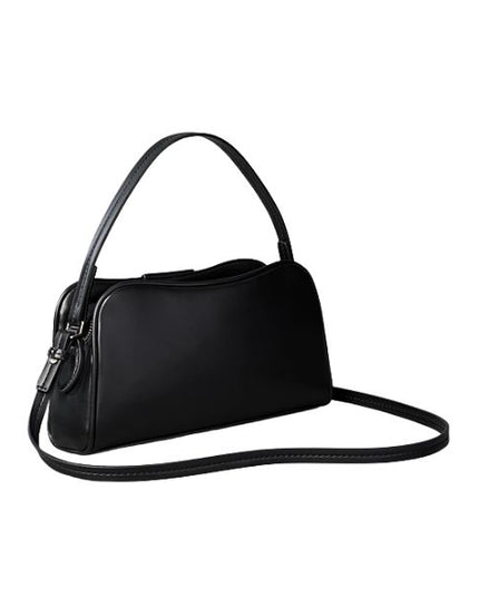 Calvin Klein borsa a tracolla nera con ciondolo removibile