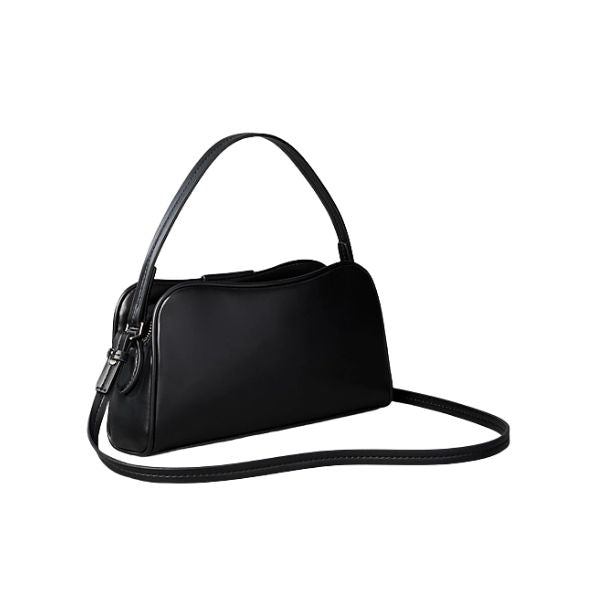 Calvin Klein borsa a tracolla nera con ciondolo removibile