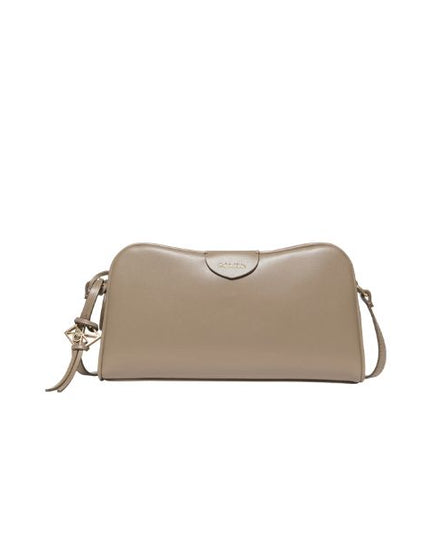 Calvin Klein borsa a tracolla taupe con ciondolo removibile