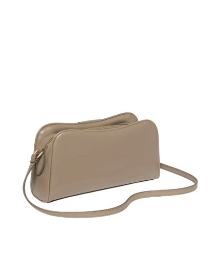 Calvin Klein borsa a tracolla taupe con ciondolo removibile