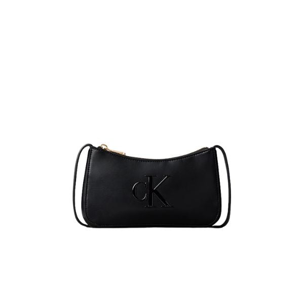 Calvin Klein mini bag a spalla con logo monogram nero