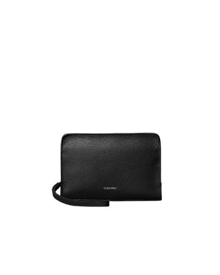Calvin Klein pochette uomo in ecopeelle nera effetto bottalato