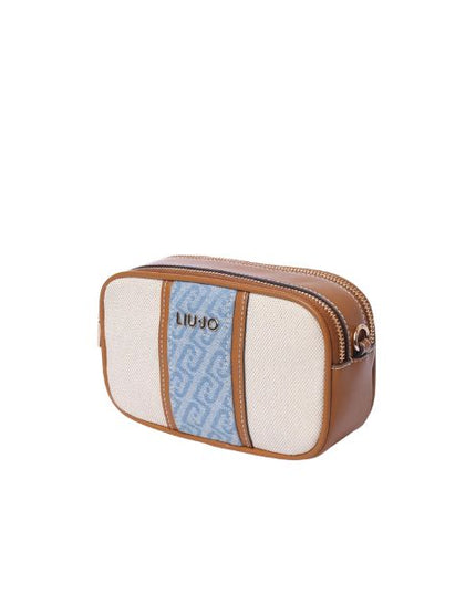 Liu Jo borsa a tracolla in canvas con fascia denim