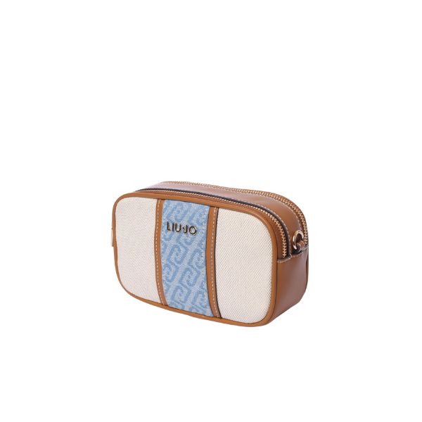 Liu Jo borsa a tracolla in canvas con fascia denim