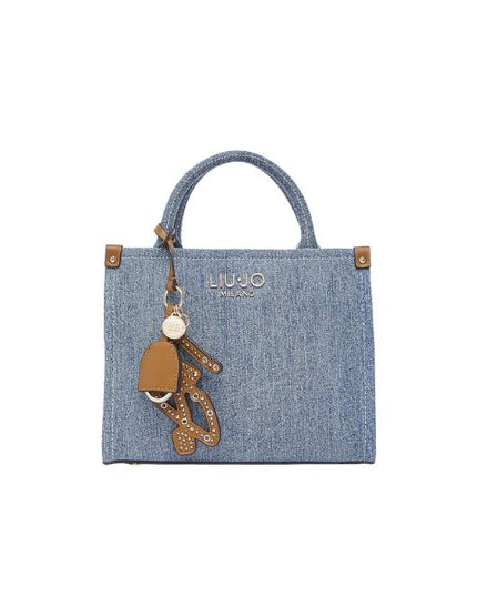 Liu Jo borsa a mano piccola in denim con charms