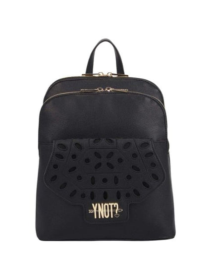 Ynot? Martha zaino con ricamo nero