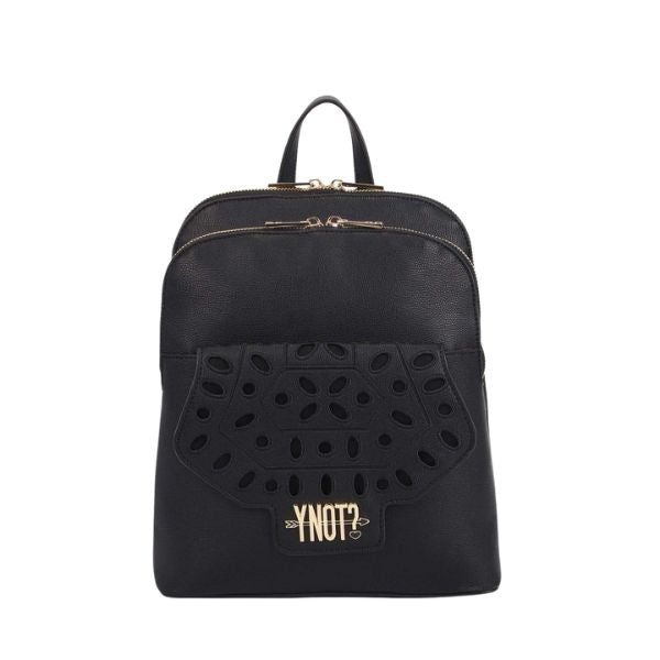 Ynot? Martha zaino con ricamo nero