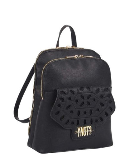 Ynot? Martha zaino con ricamo nero