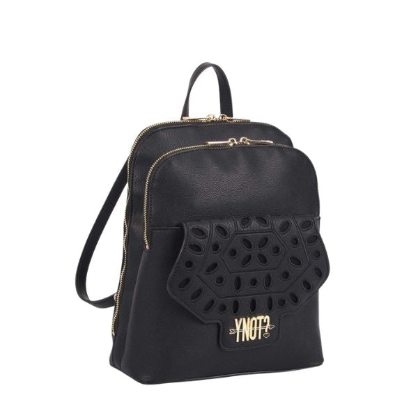 Ynot? Martha zaino con ricamo nero
