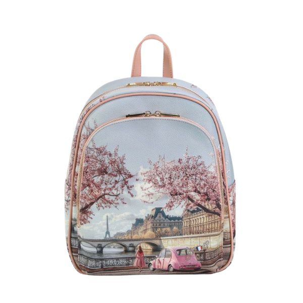 Ynot? Yes zaino con stampa Paris en Rose