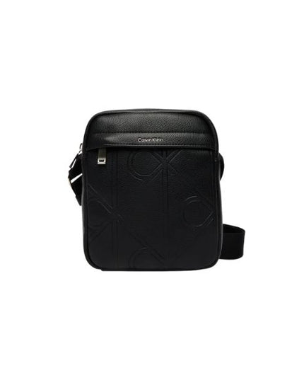 Calvin Klein tracolla da uomo con logo goffrato e doppia zip