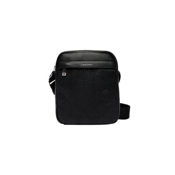 Calvin Klein tracolla da uomo con logo goffrato e doppia zip