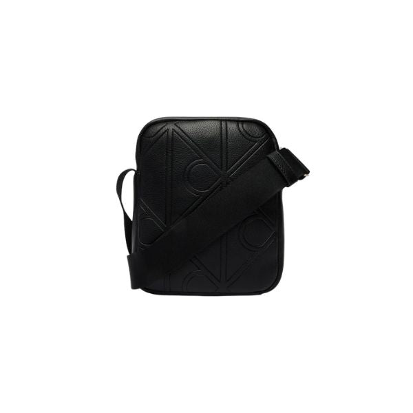 Calvin Klein tracolla da uomo con logo goffrato e doppia zip