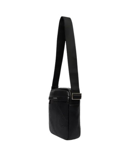 Calvin Klein tracolla da uomo con logo goffrato e doppia zip