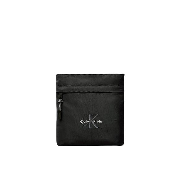 Calvin Klein tracolla uomo in nylon con logo ricamato