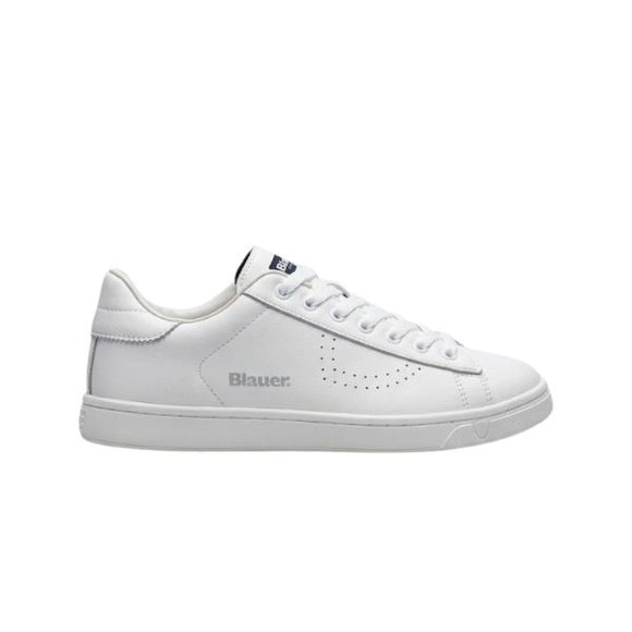 Blauer Lowell sneakers in pelle bianca