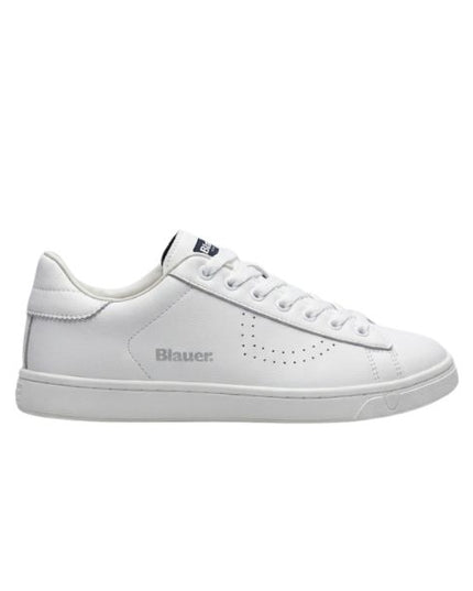 Blauer Lowell sneakers in pelle bianca