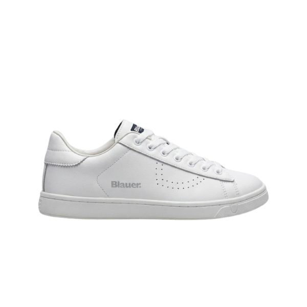 Blauer Lowell sneakers in pelle bianca