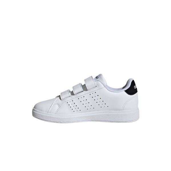 Adidas Advantage Base 2.0 Kids sneakers bianche con strappi