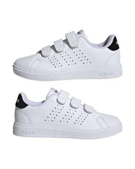 Adidas Advantage Base 2.0 Kids sneakers bianche con strappi