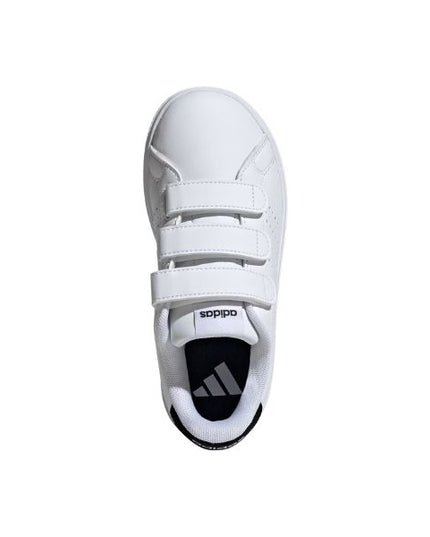 Adidas Advantage Base 2.0 Kids sneakers bianche con strappi