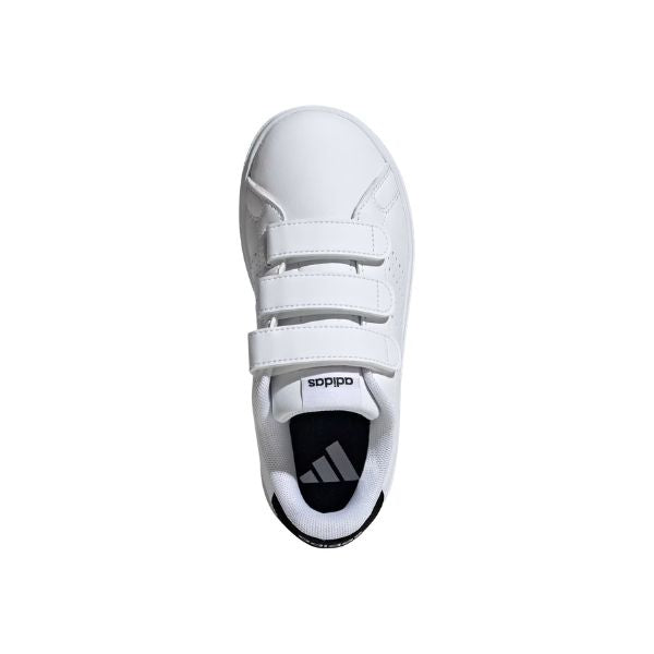 Adidas Advantage Base 2.0 Kids sneakers bianche con strappi