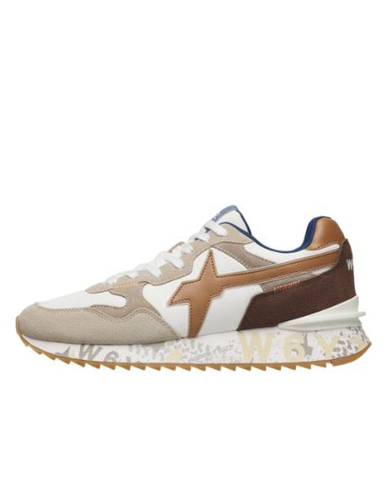 W6yz Yak M sneakers n tessuto tecnico bianco e marrone