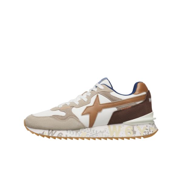 W6yz Yak M sneakers n tessuto tecnico bianco e marrone