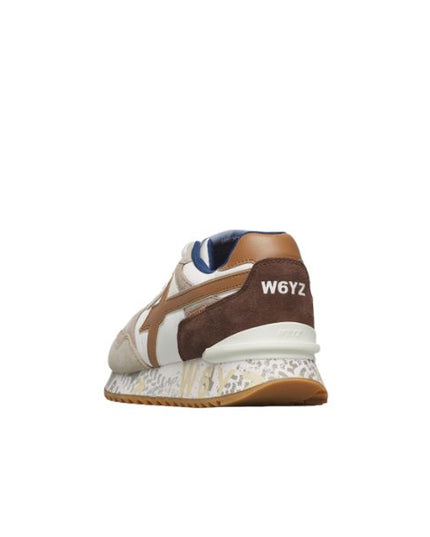 W6yz Yak M sneakers n tessuto tecnico bianco e marrone