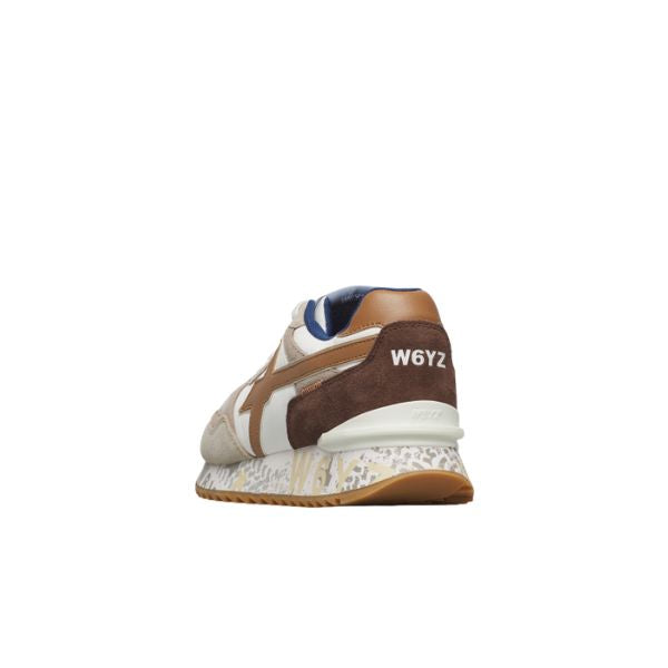 W6yz Yak M sneakers n tessuto tecnico bianco e marrone