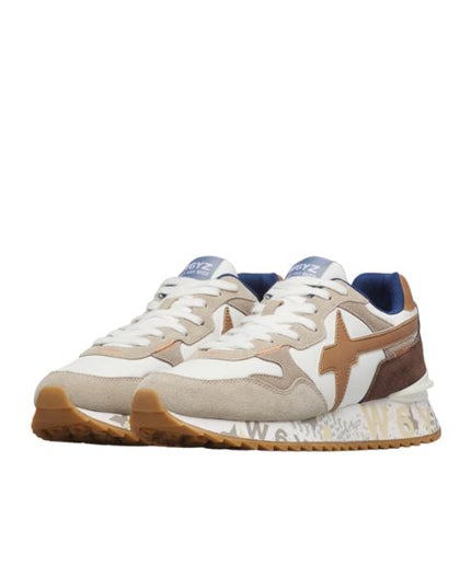 W6yz Yak M sneakers n tessuto tecnico bianco e marrone
