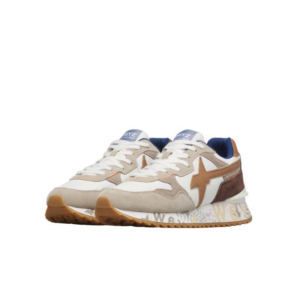 W6yz Yak M sneakers n tessuto tecnico bianco e marrone