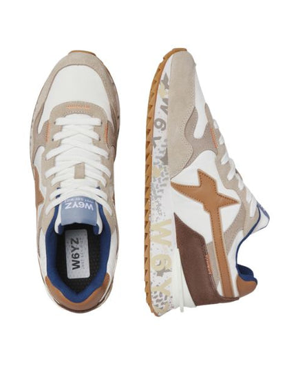 W6yz Yak M sneakers n tessuto tecnico bianco e marrone