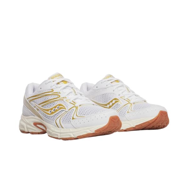 Saucony Ride Millennium sneakers bianco oro