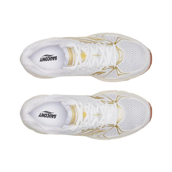 Saucony Ride Millennium sneakers bianco oro