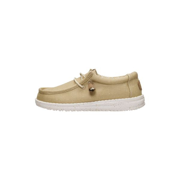 Hey Dude Wally Y Stretch Canvas mocassini in tessuto con lacci elastici