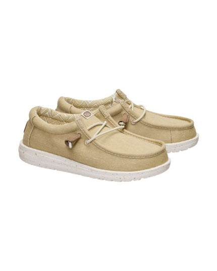 Hey Dude Wally Y Stretch Canvas mocassini in tessuto con lacci elastici