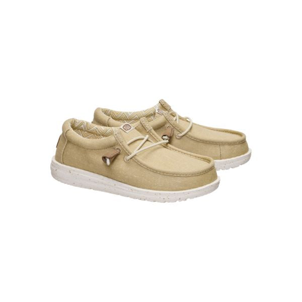 Hey Dude Wally Y Stretch Canvas mocassini in tessuto con lacci elastici