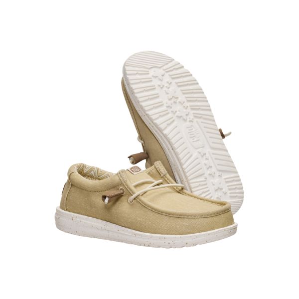 Hey Dude Wally Y Stretch Canvas mocassini in tessuto con lacci elastici