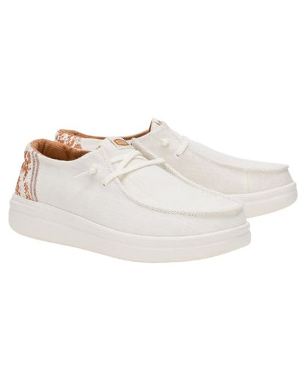 Hey Dude Wendy Rise Animal mocassini in tessuto con lacci elastici