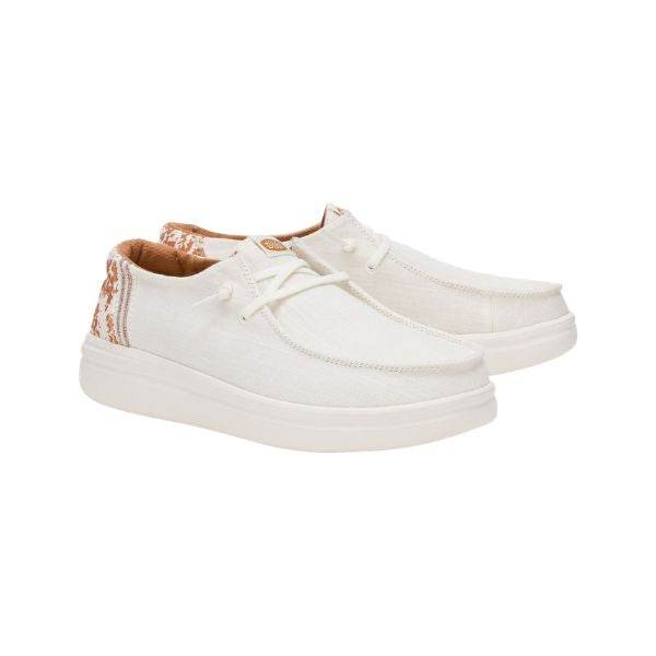 Hey Dude Wendy Rise Animal mocassini in tessuto con lacci elastici