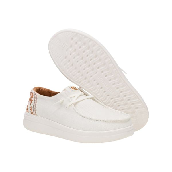 Hey Dude Wendy Rise Animal mocassini in tessuto con lacci elastici