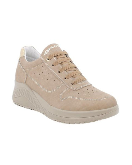 Igi&co sneakers con zeppa beige
