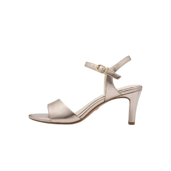 Tamaris sandali con cinturino e tacco gold