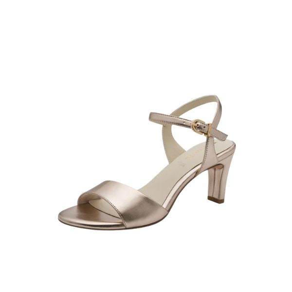Tamaris sandali con cinturino e tacco gold