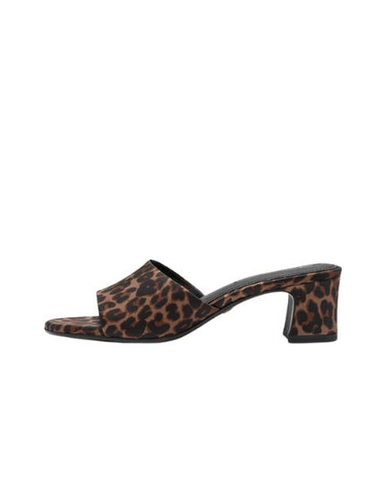 Tamaris sandali ciabatta con tacco a blocco leopard