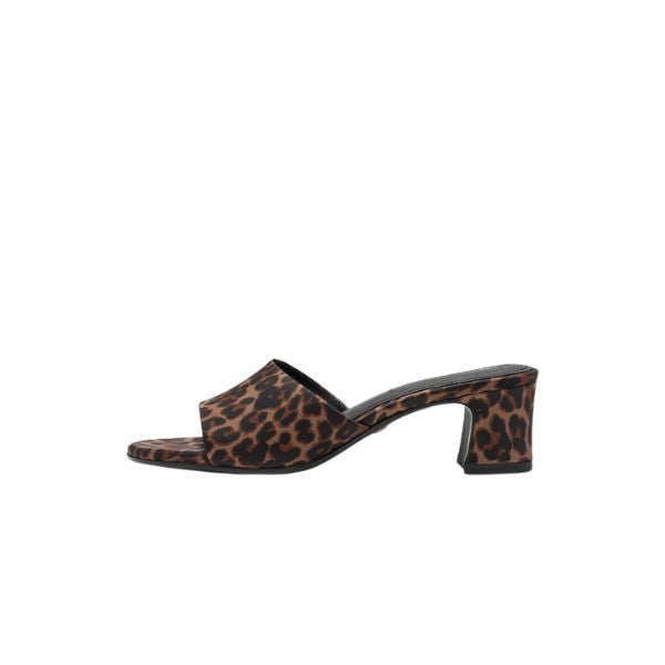 Tamaris sandali ciabatta con tacco a blocco leopard